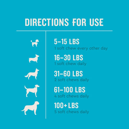 (3 Pack)  Hip & Joint Supplement for Dogs, Chicken Flavored Soft Chews, 60 Count Soft Chews